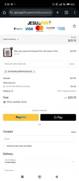 JS-FRANKLINFRANCISCONI coupon verification screenshot