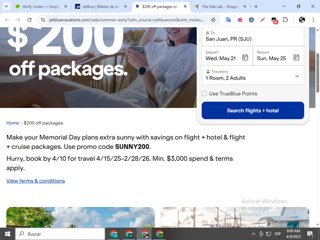 JetBlue Promo Codes (4 Verified) - $200 Off w/Code May 2025