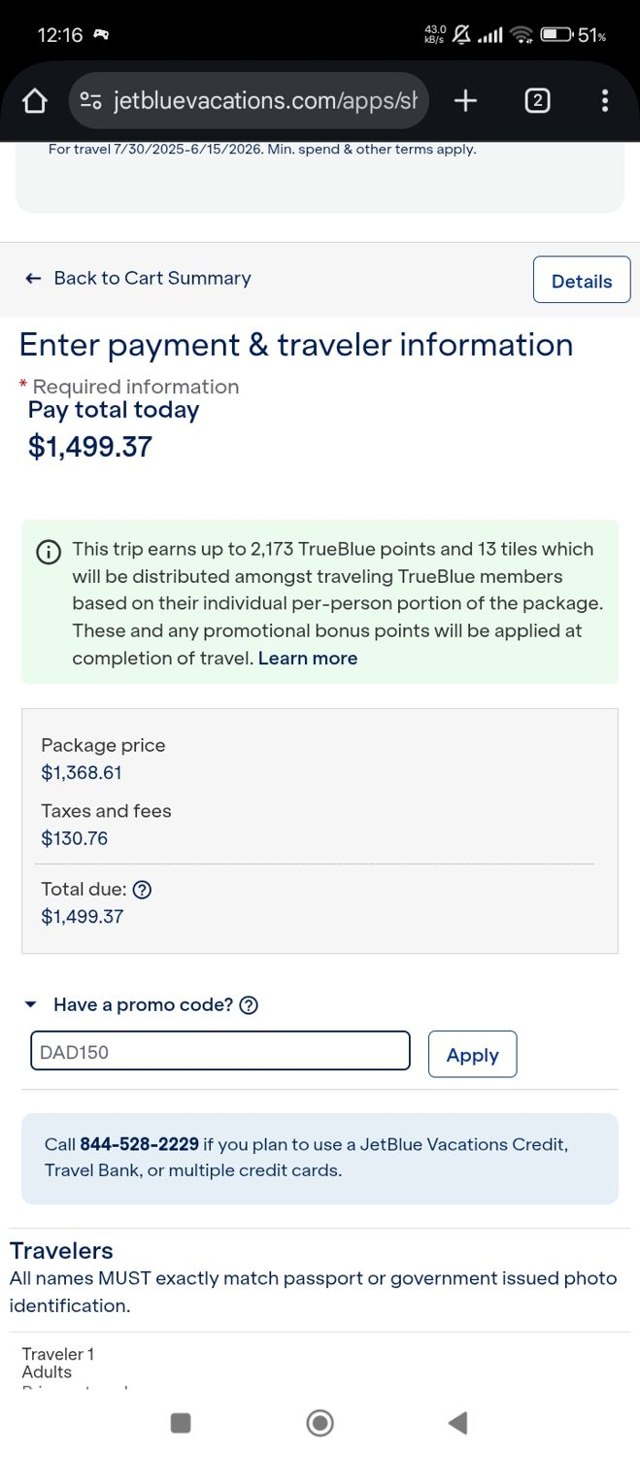 JetBlue Vacations Promo Codes - $700 Off Sep 2025