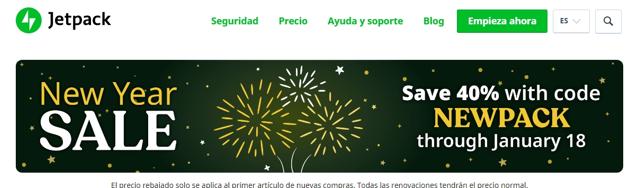 Jetpack checkout page showing Jetpack promo code box | Screenshot taken by SimplyCodes community member on Jan 1, 2021