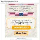 freemdw25 coupon verification screenshot