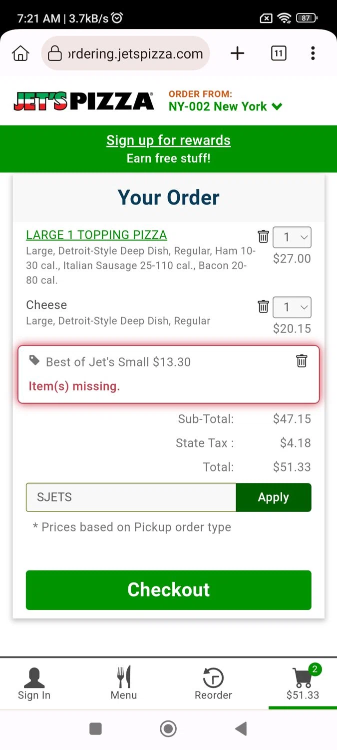 Jet's Pizza Coupons 5 Off September 2024