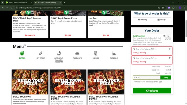 Jet's Pizza Coupon Codes (7 Verified) - 10% Off Apr 2025