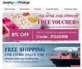 JF260308 coupon verification screenshot