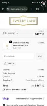 CODE coupon verification screenshot