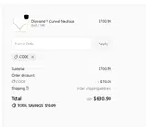 CODE coupon verification screenshot