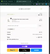 HOME25 coupon verification screenshot