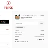 WELCOME15 coupon verification screenshot