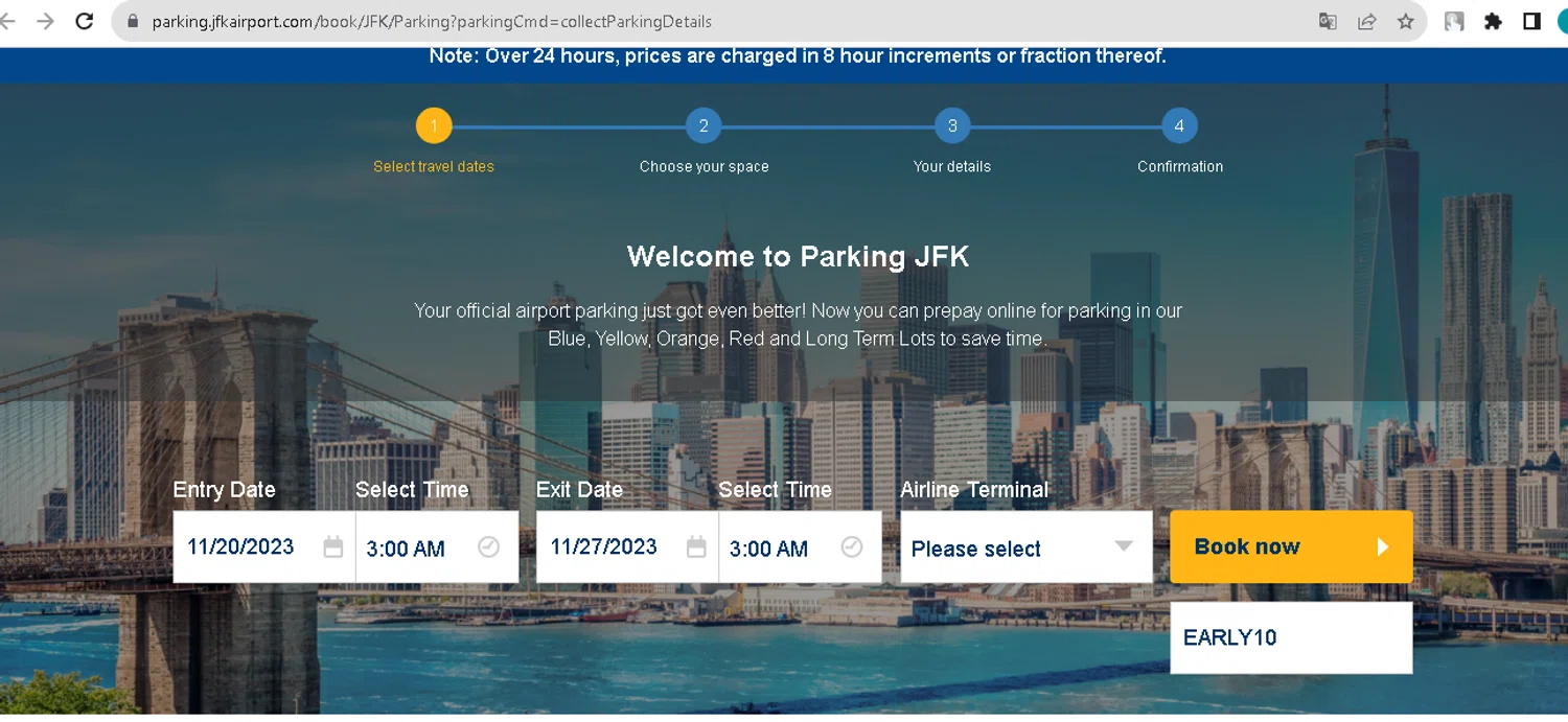 JFK Parking Promo Codes up to 15 Off October 2024