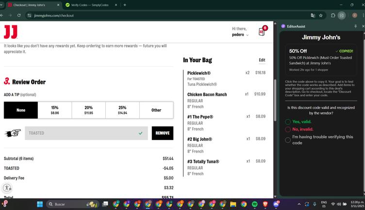 Jimmy John's Promo Codes - 50% Off Coupons Mar 2026