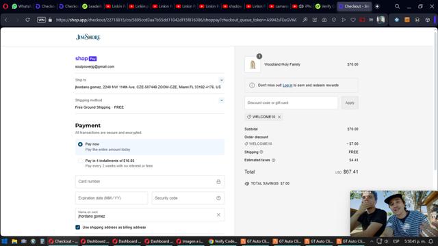 Jim Shore checkout page showing Jim Shore discount code box | Screenshot taken by SimplyCodes community member on Sep 21, 2024