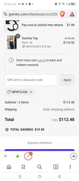 MFKFGJQV coupon verification screenshot