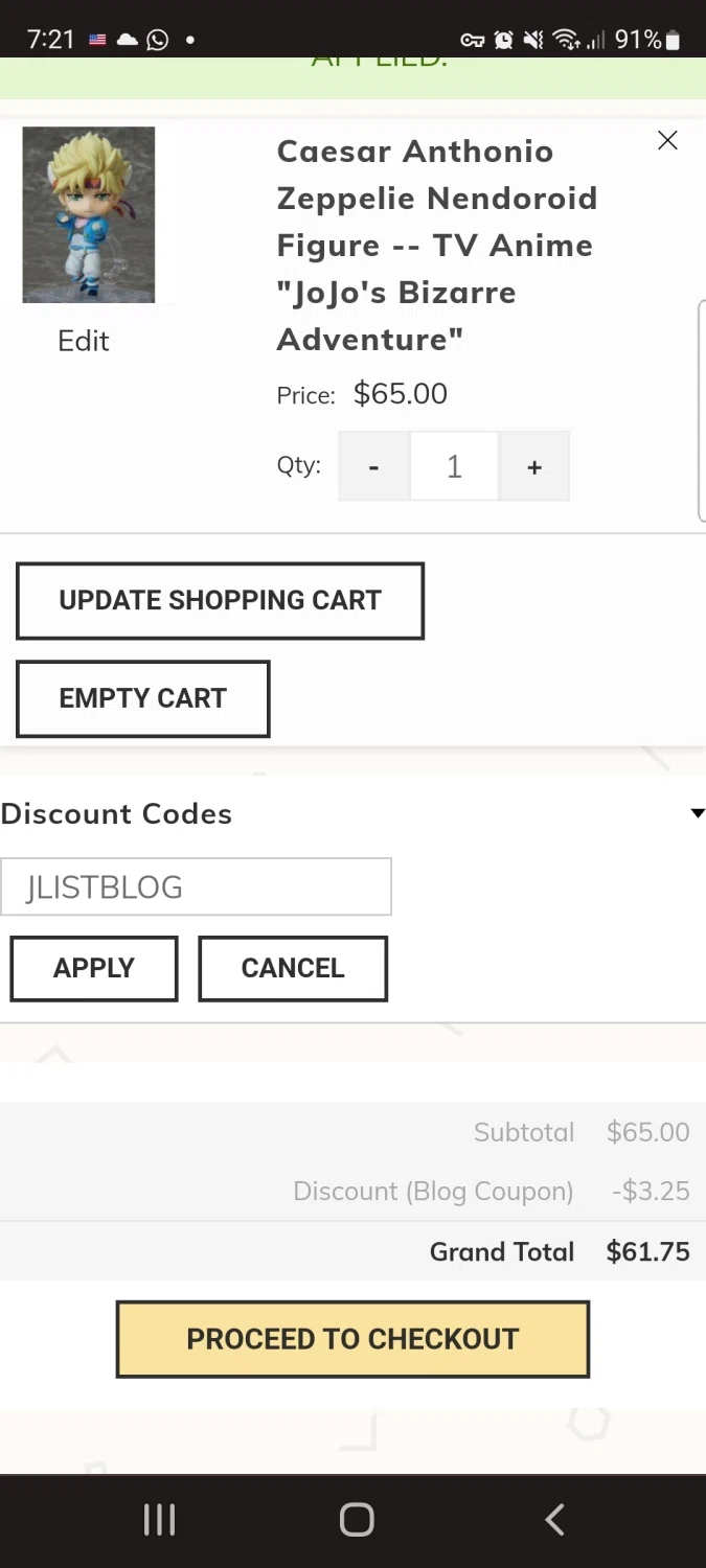 how to use Jlist coupons