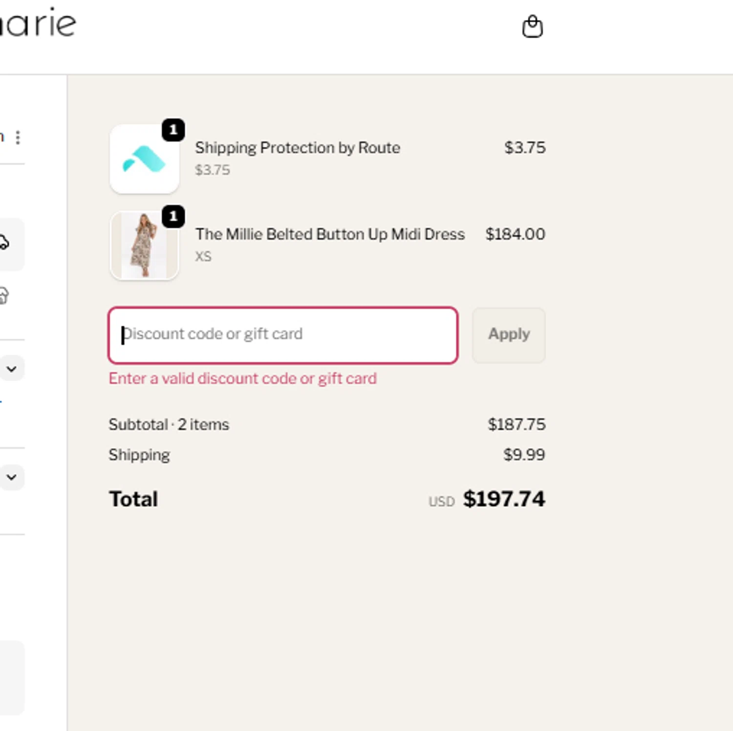 J. Marie Collections promo code screenshot showing code sitewide30 applied at J. Marie Collections checkout page. Uploaded by SimplyCodes community member BrilliantRanger2465 on Oct 14, 2025
