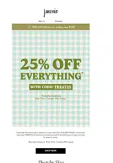 TREAT25 coupon verification screenshot