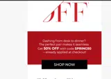 SPRING50 coupon verification screenshot