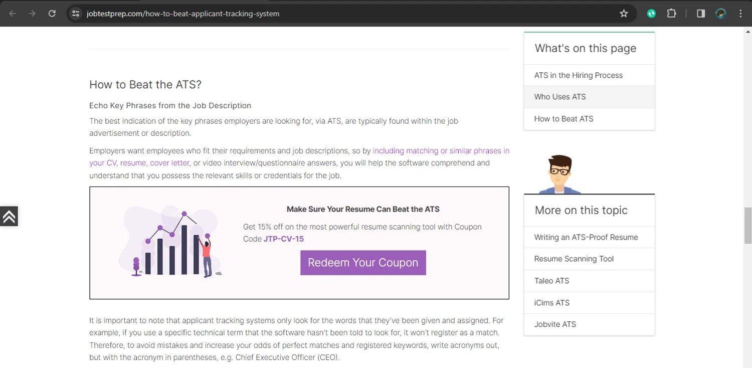 how to use JobTestPrep coupons