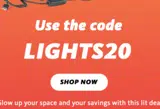 lights20 coupon verification screenshot