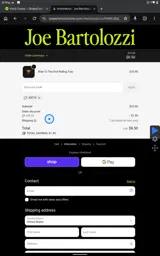 Joe Bartolozzi coupon verification screenshot