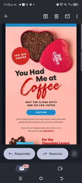 Joe Coffee Company coupon verification screenshot
