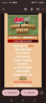 HUNTINGSALE coupon verification screenshot