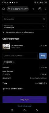 Adbem coupon verification screenshot