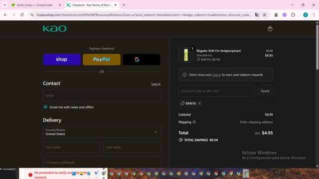 John Frieda checkout page showing John Frieda coupon code box | Screenshot taken by SimplyCodes community member on Sep 6, 2025