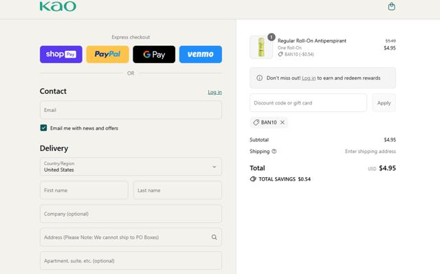 John Frieda checkout page showing John Frieda coupon code box | Screenshot taken by SimplyCodes community member on Aug 8, 2025