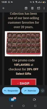 10FLAVORS coupon verification screenshot
