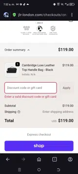 SITEWIDE10 coupon verification screenshot