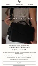 JLR10 coupon verification screenshot