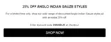 25ANGLO coupon verification screenshot