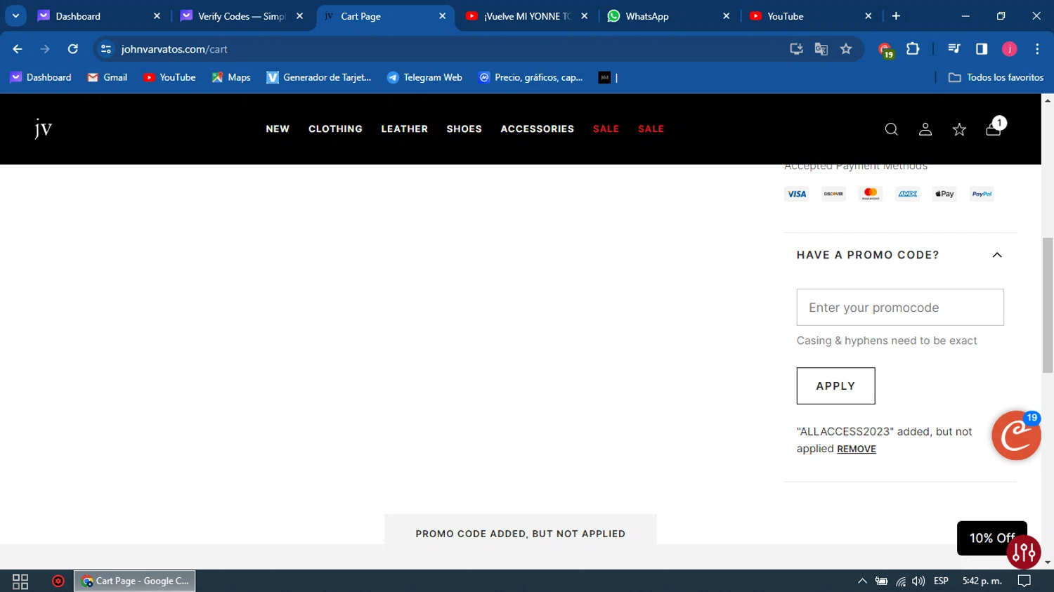 how to use John Varvatos coupons