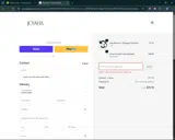 JOIANA JEWELRY coupon verification screenshot