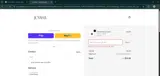 JOIANA JEWELRY coupon verification screenshot