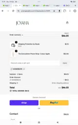 JOIANA JEWELRY coupon verification screenshot