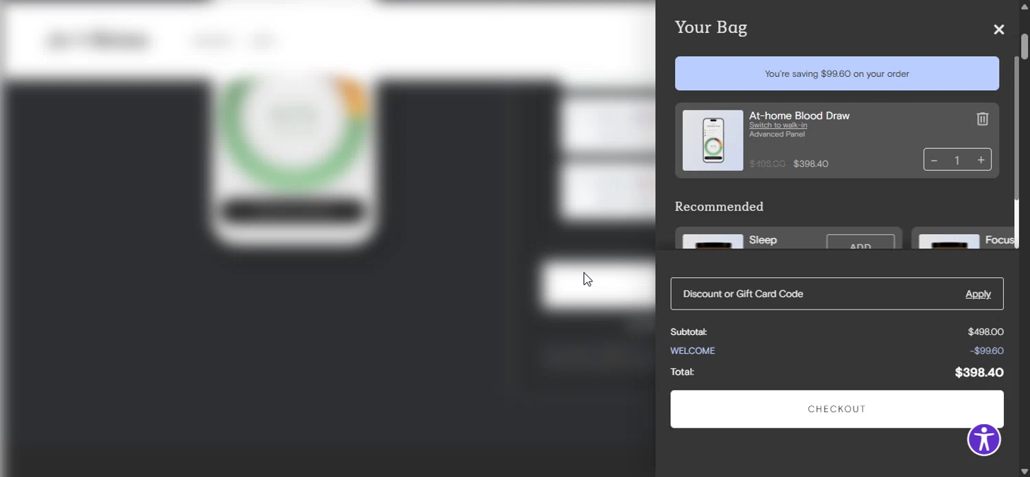 Joi + Blokes checkout page showing Joi + Blokes promo code box | Screenshot taken by SimplyCodes community member on Jan 31, 2026
