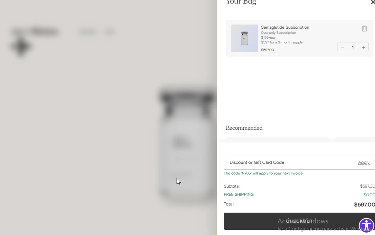 Joi + Blokes checkout page showing Joi + Blokes promo code box | Screenshot taken by SimplyCodes community member on Feb 6, 2026