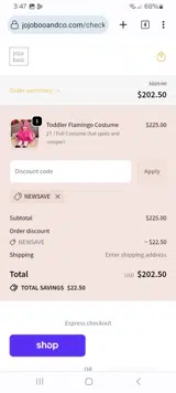 NEWSAVE coupon verification screenshot