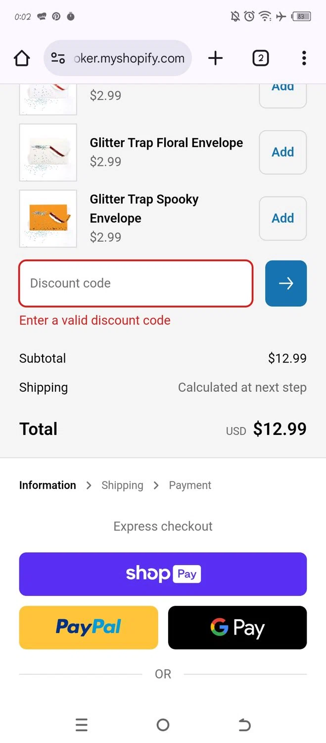 Joker Greeting discount code screenshot showing code 10YearJoker applied at Joker Greeting checkout page. Uploaded by SimplyCodes community member WonderW on Apr 10, 2025