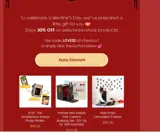 LOVE30 coupon verification screenshot