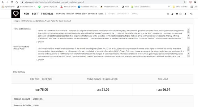 Jolse checkout page showing Jolse promo code box | Screenshot taken by SimplyCodes community member on May 6, 2021