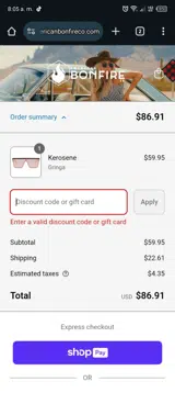15extrasales coupon verification screenshot