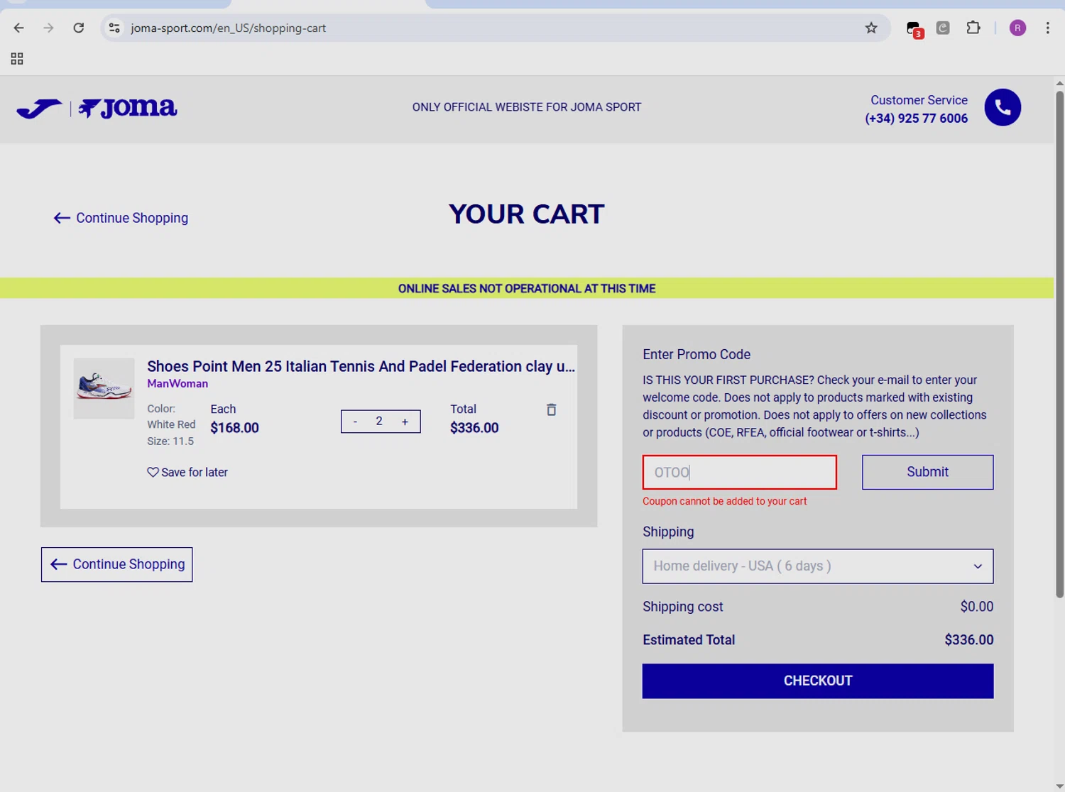 Joma discount code screenshot showing code OTOO applied at Joma checkout page. Uploaded by SimplyCodes community member GloriousMaven6295 on Oct 31, 2025