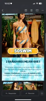 50swim coupon verification screenshot
