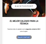 BACKTOSPORT coupon verification screenshot