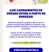 summercamp coupon verification screenshot