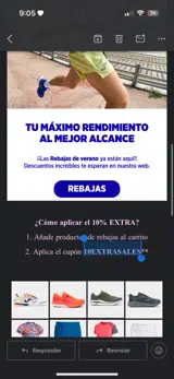 10EXTRASALES coupon verification screenshot