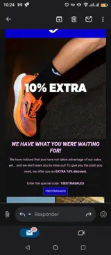10EXTRASALES coupon verification screenshot
