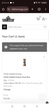 AROUSAL15 coupon verification screenshot